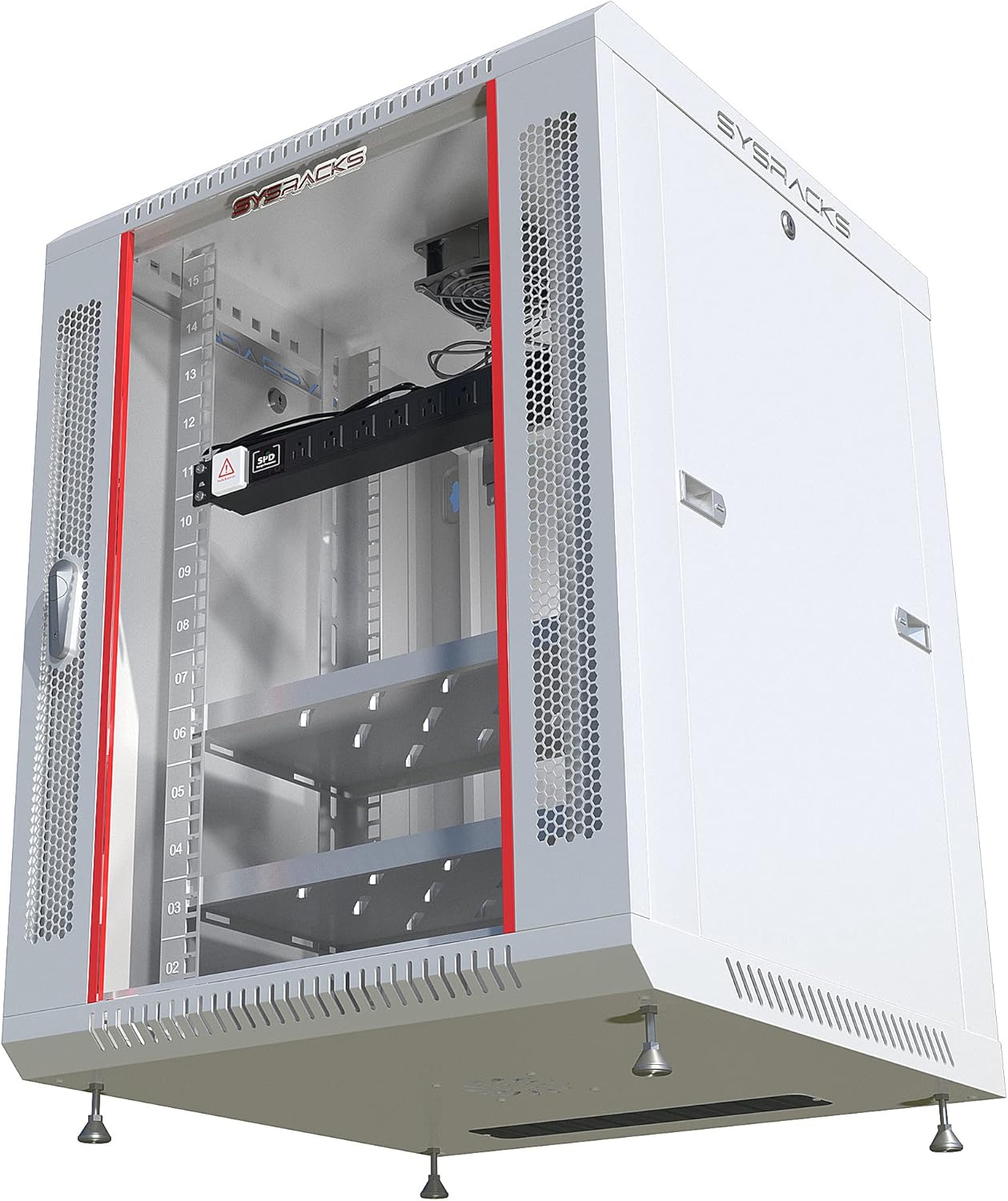 15U Network Data Cabinet - Wall Mount IT Rack for Servers