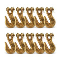 Heavy Duty 3/8 Chain Hook - G70 Clevis Grab Hook Pack of 10