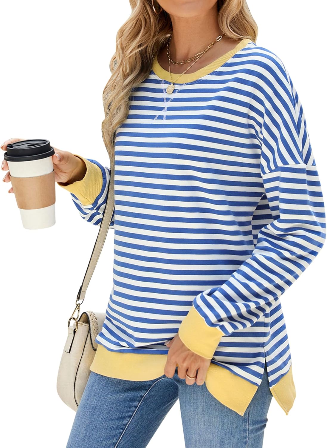 Striped Color Block Tunic: Chic Spring Style