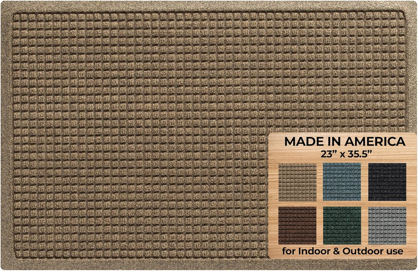 Bungalow Flooring Waterhog Door Mat - Durable Indoor/Outdoor Use