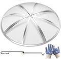 Fire Pit Spark Screen 24 in Round Mesh Cover - Heavy Duty Safety