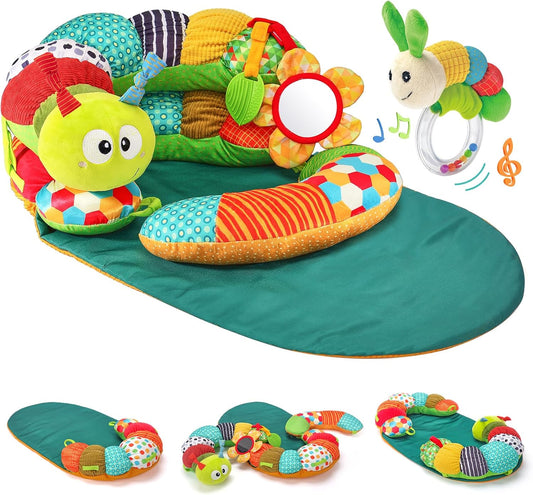 hahaland Upgraded Tummy Time Toys for Newborns - 4 in 1 Pillow