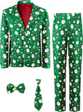 Kids Christmas Suits for Boys 4 Piece - Wrinkle-Resistant Holiday Set