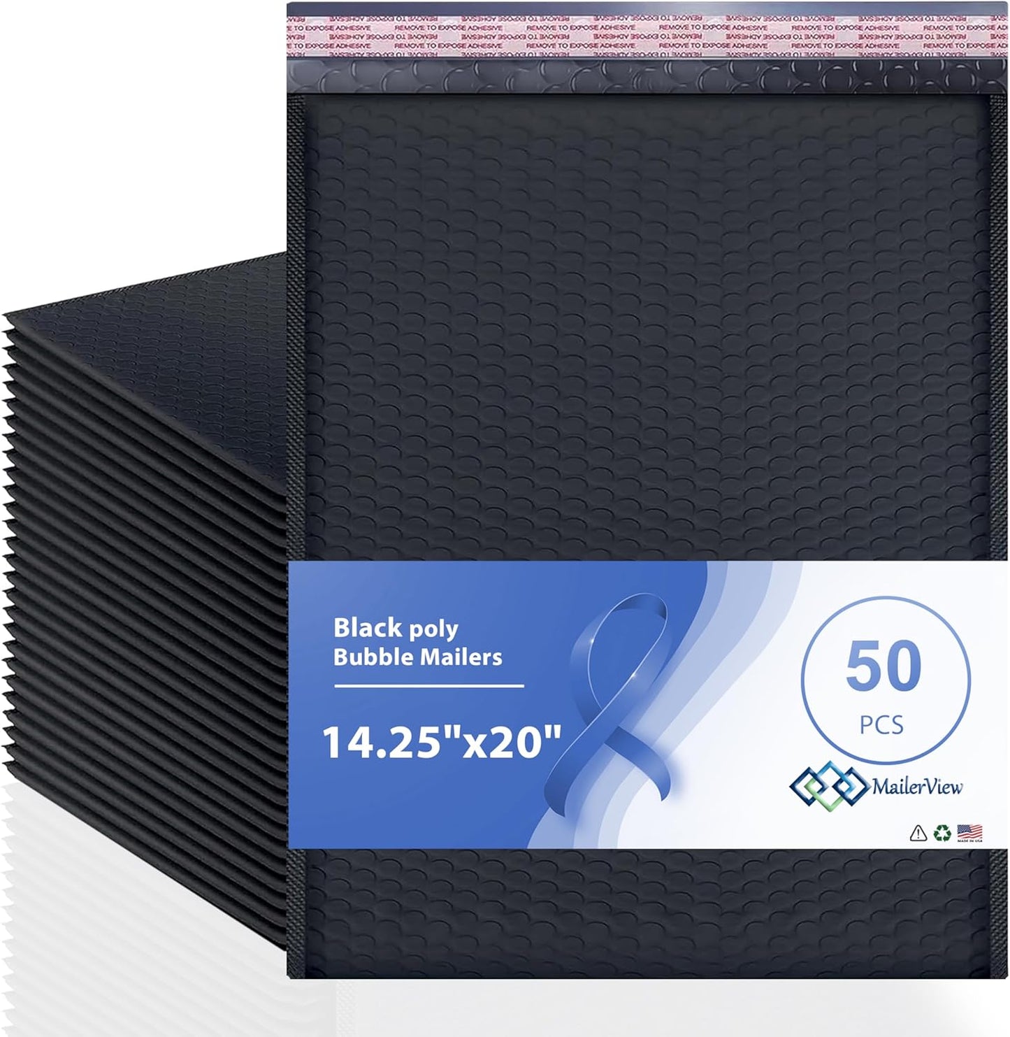 Black Extra Large Poly Bubble Mailers for Safe Shipping Needs
