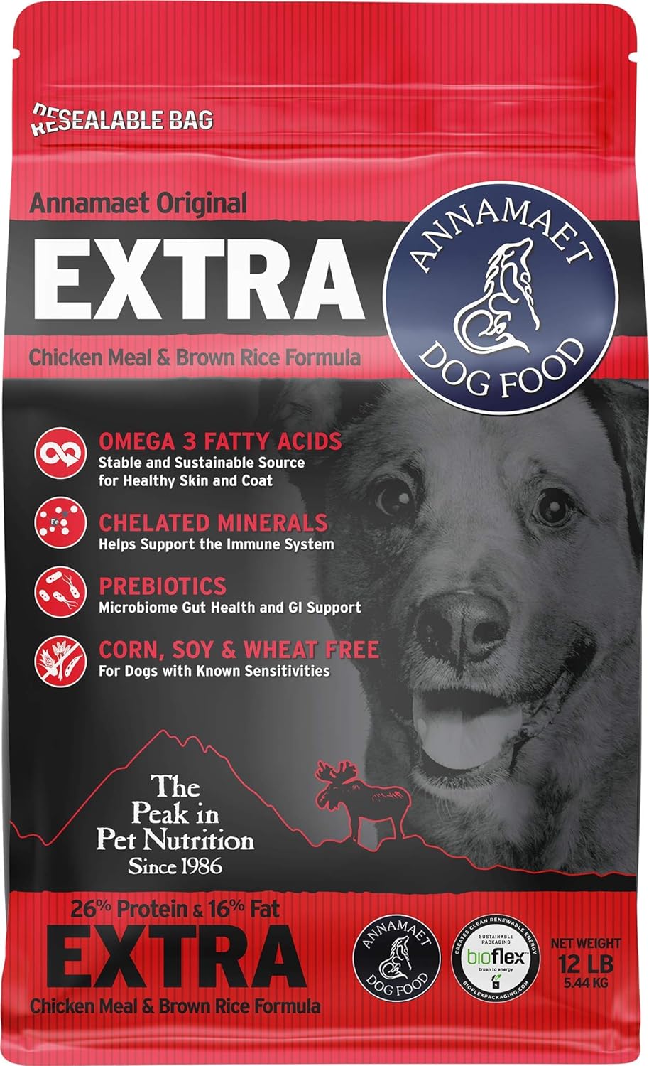 Annamaet Original Extra Formula Dry Dog Food for Optimal Health
