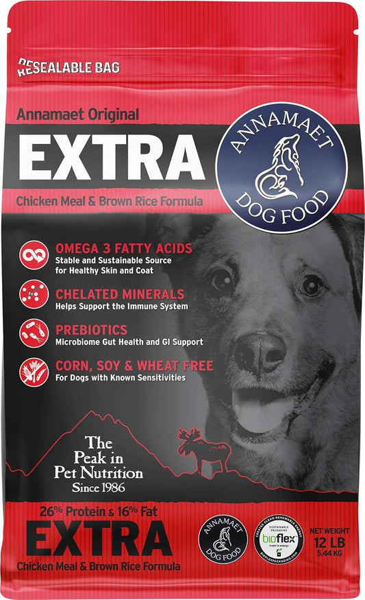 Annamaet Original Extra Formula Dry Dog Food for Optimal Health