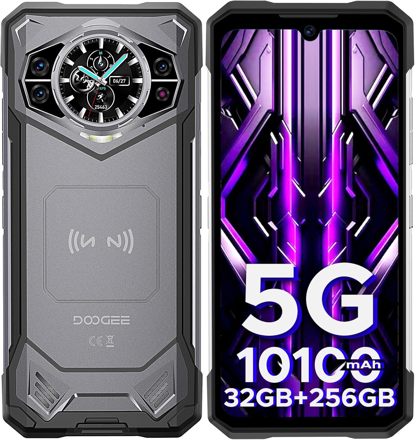 DOOGEE S200 Rugged Smartphone with 10100mAh Battery and 5G