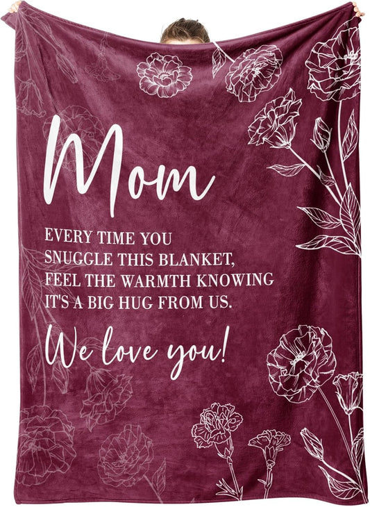 Gifts for Mom Christmas, Birthday Blanket for Mothers Day