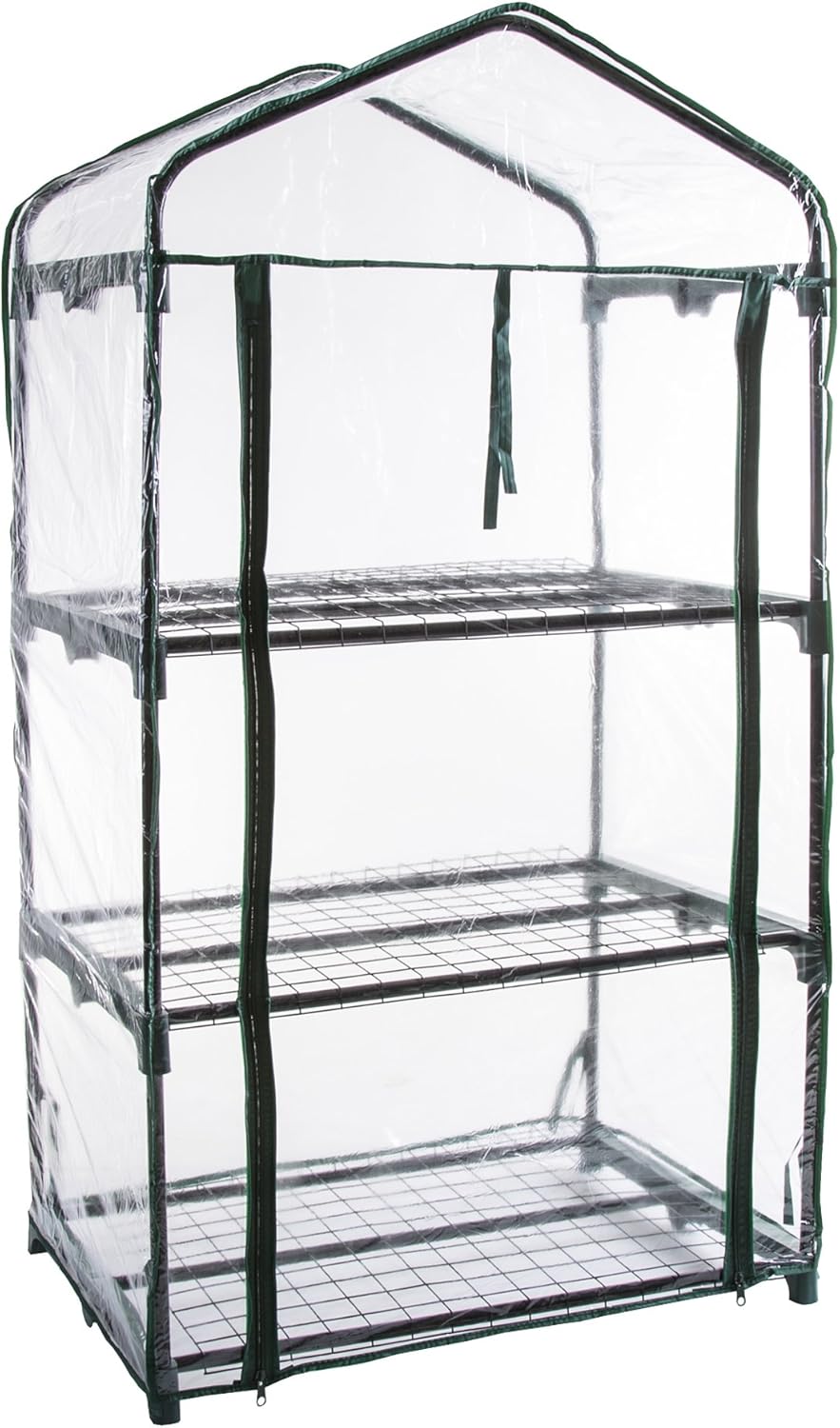 3 Tier Mini Greenhouse by Pure Garden for Indoor/Outdoor Use