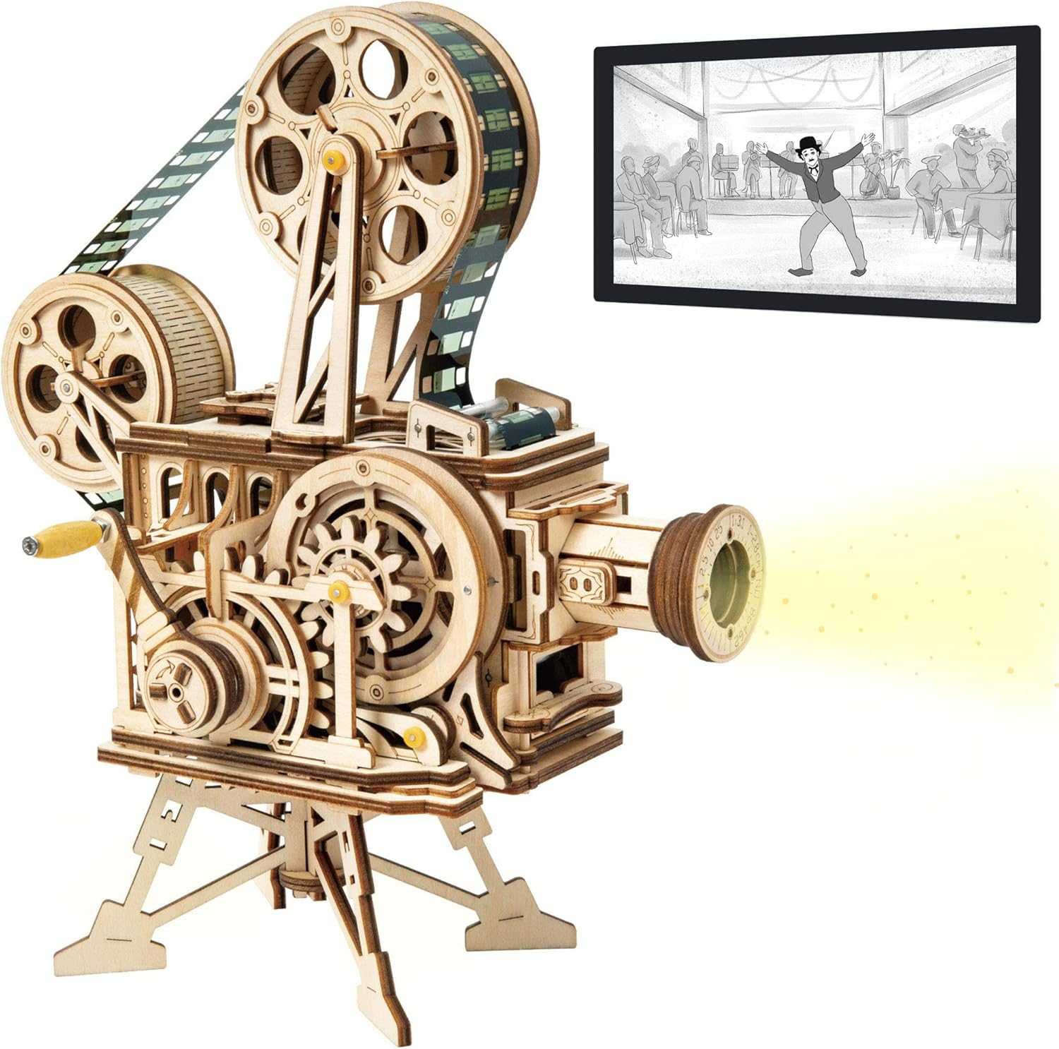 ROKR 3D Wooden Puzzles Vitascope - Unique Mechanical Model Kit