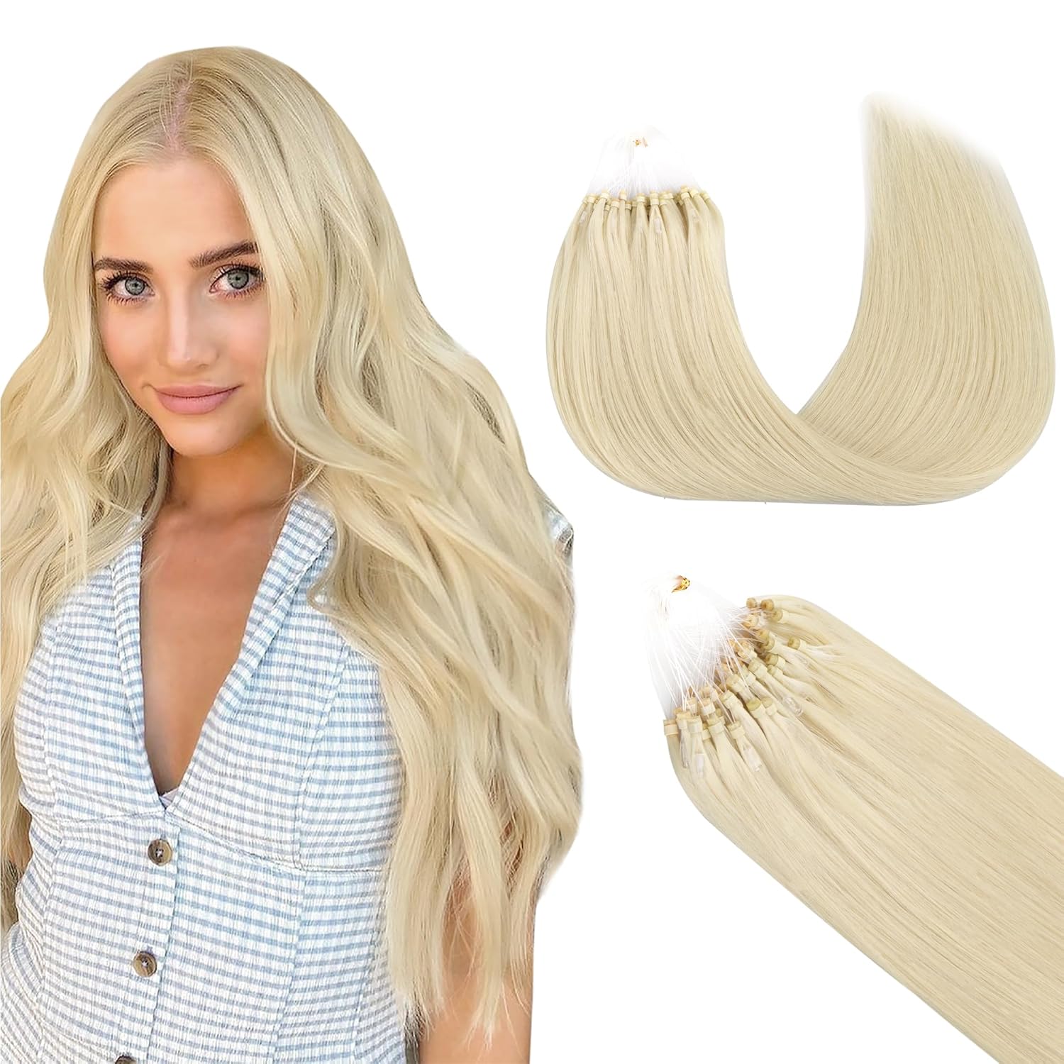 GOO GOO Micro Link Tip Hair Extensions for Effortless Style