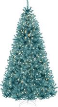 Best Choice Products 9ft Peacock Blue Pre-Lit Christmas Tree - Full