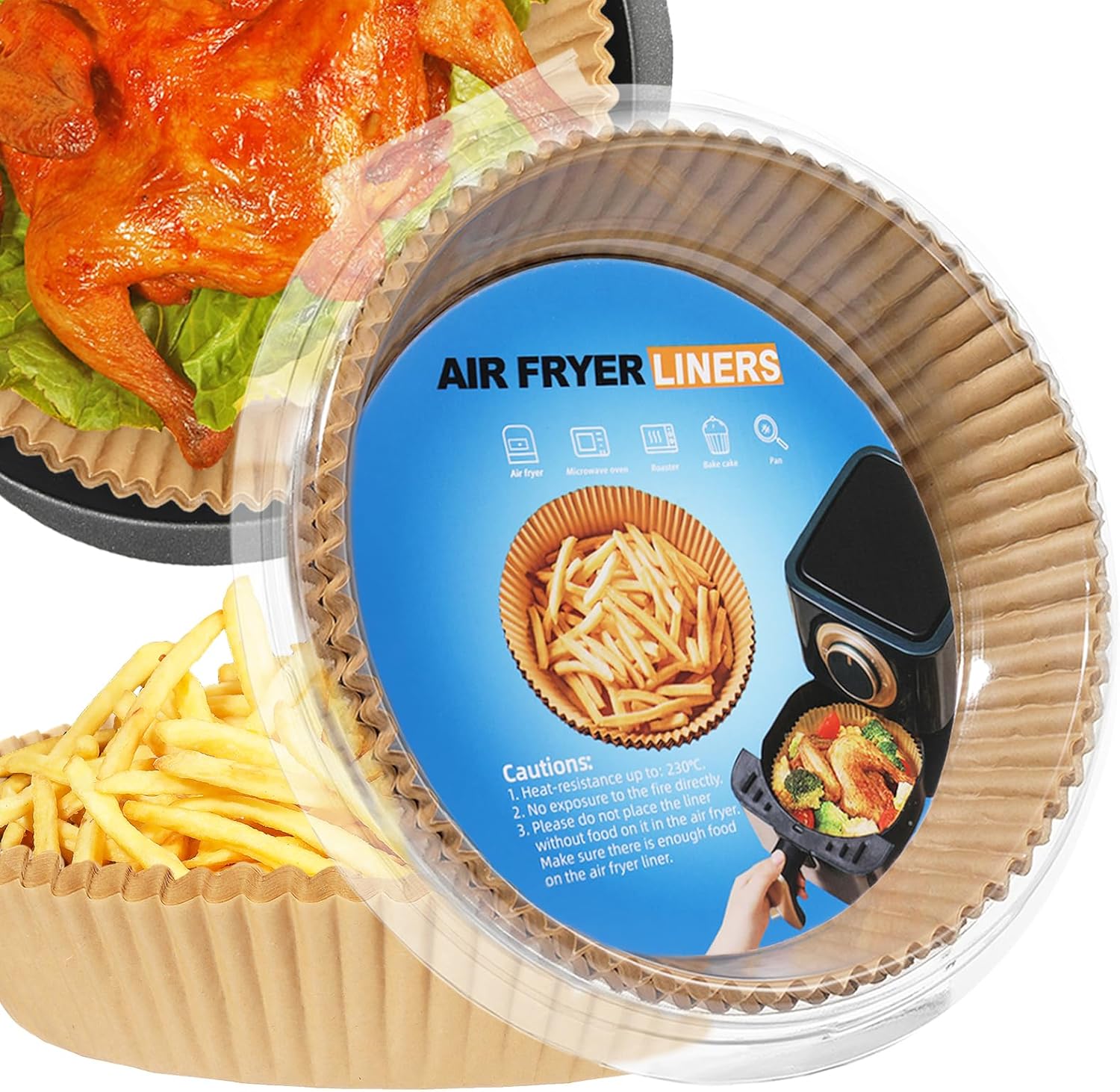 100PCS Non-Stick Air Fryer Liners by Somoga