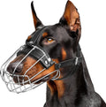 Metal Doberman Muzzle for Large Sized Dog - Secure Cage Muzzle