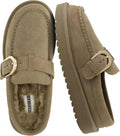 CUSHIONAIRE Origin Genuine Suede Mule Clogs for Women - Cozy Slip-On