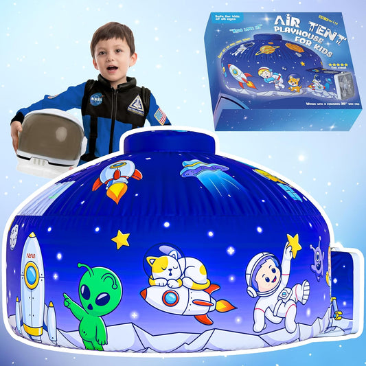 Easy Setup Inflatable Kids Tent - Space Style Fort