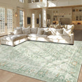 Area Rug 9x12 Living Room Rug - Soft Washable Vintage Style