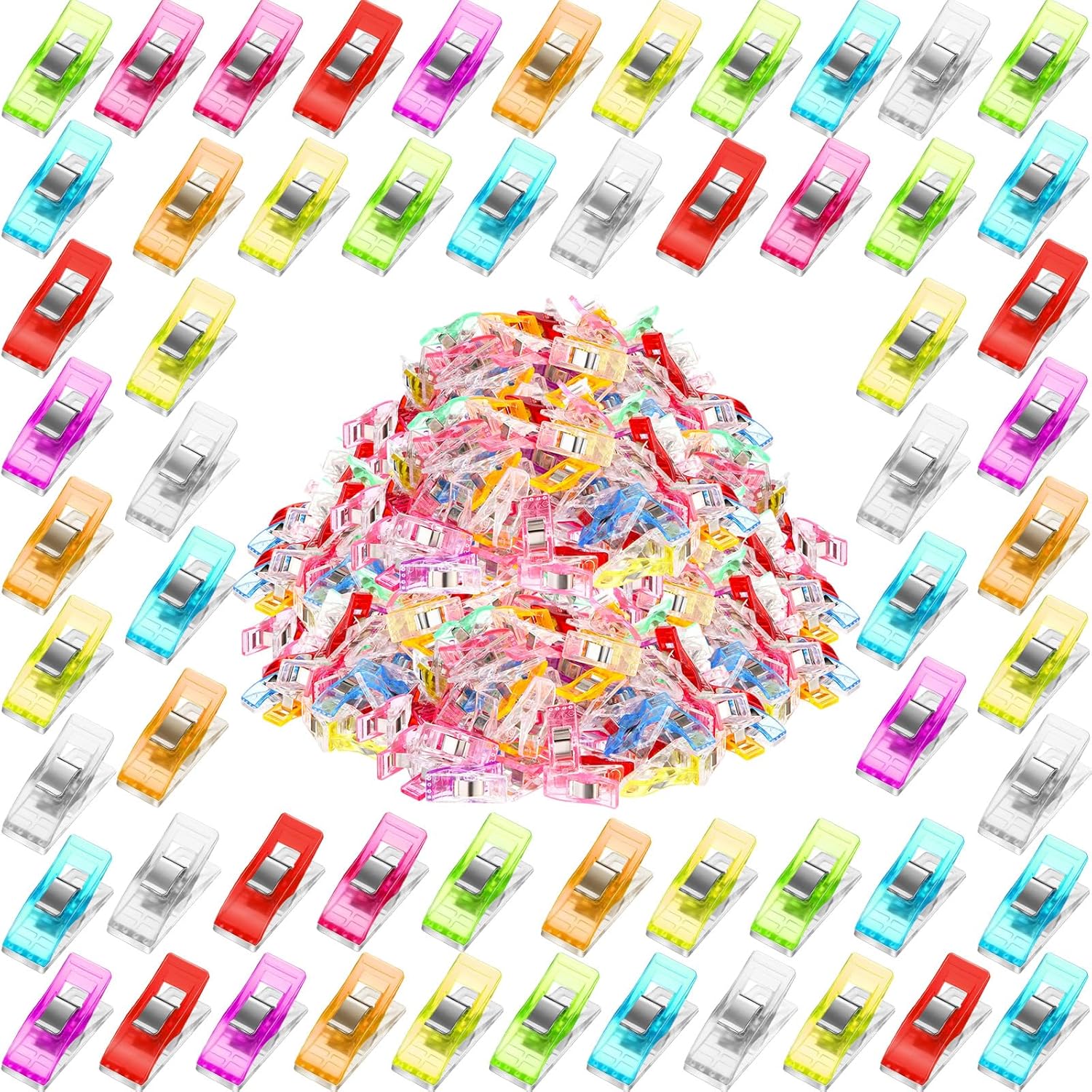 800 Sewing Clips for Quilting and Crafts - Multipurpose Plastic Clips