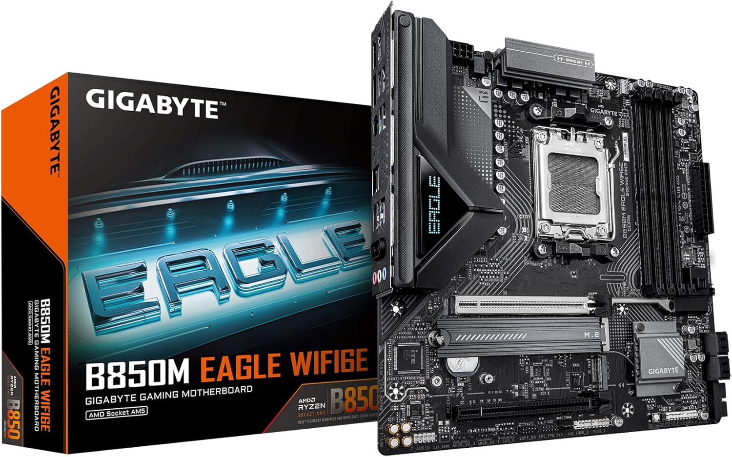 GIGABYTE B850M Eagle WIFI6E Motherboard for AMD Ryzen Processors