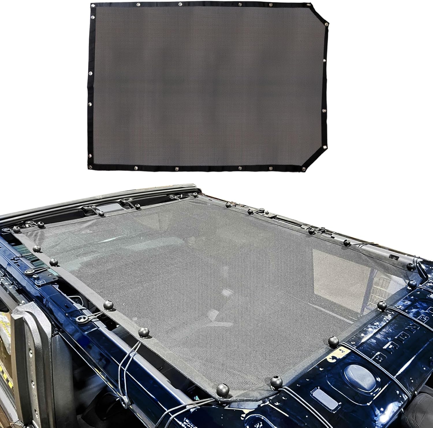 2 Door Sunshade for Ford Bronco - UV Resistant Mesh Cover