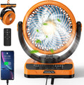 40000mAh Battery Operated Camping Fan for Outdoor Comfort