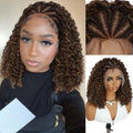 Fancy Hair Braided Wig with Curly Hair and HD Lace Front