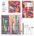 Grabie Watercolor Paint Set 168 Colors - Starter Kit for Travel