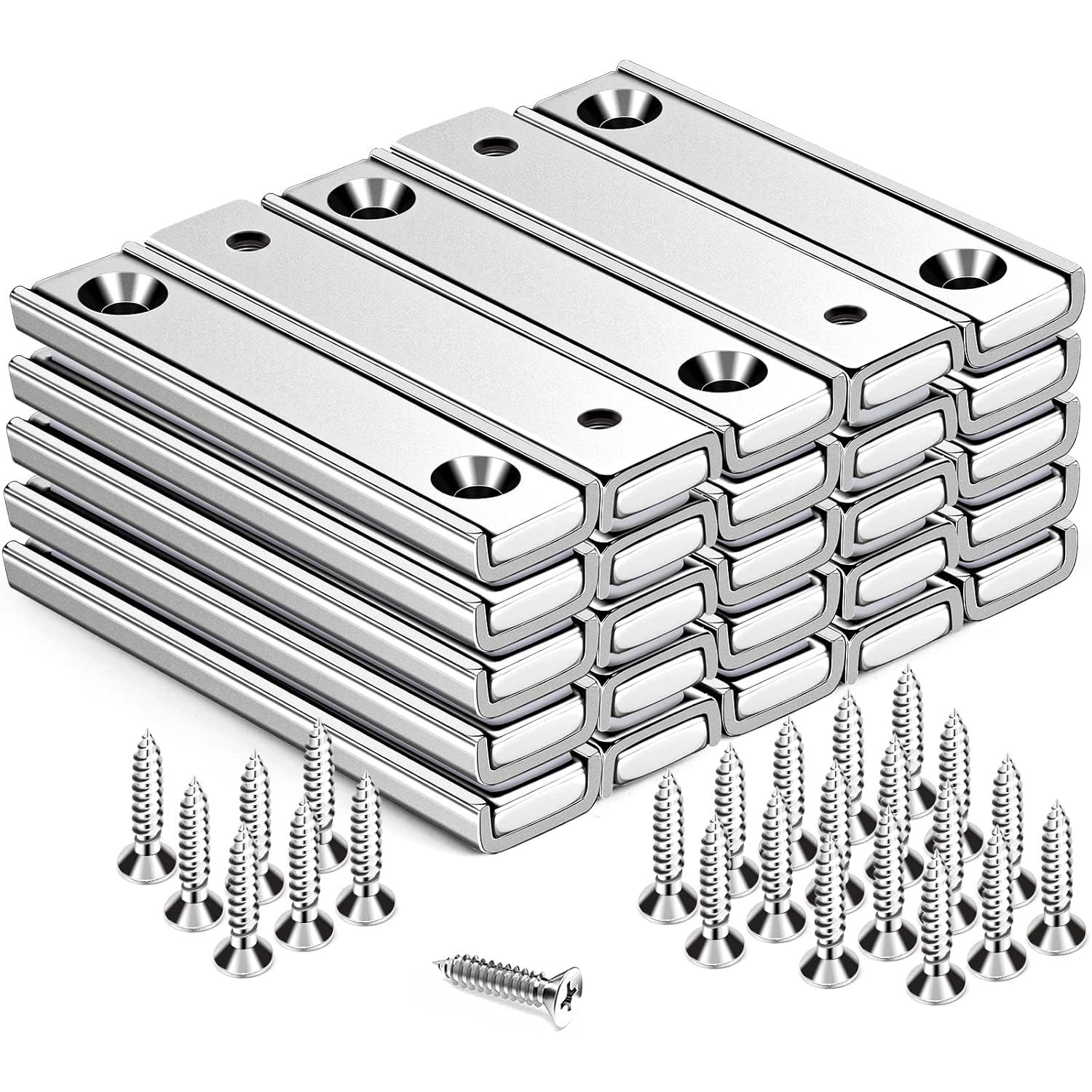 TRYMAG Strong Bar Magnets with Hole for Heavy Duty Use