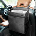 MEIDI Car Trash Can Waterproof Magnetic Multipurpose Bin - Black
