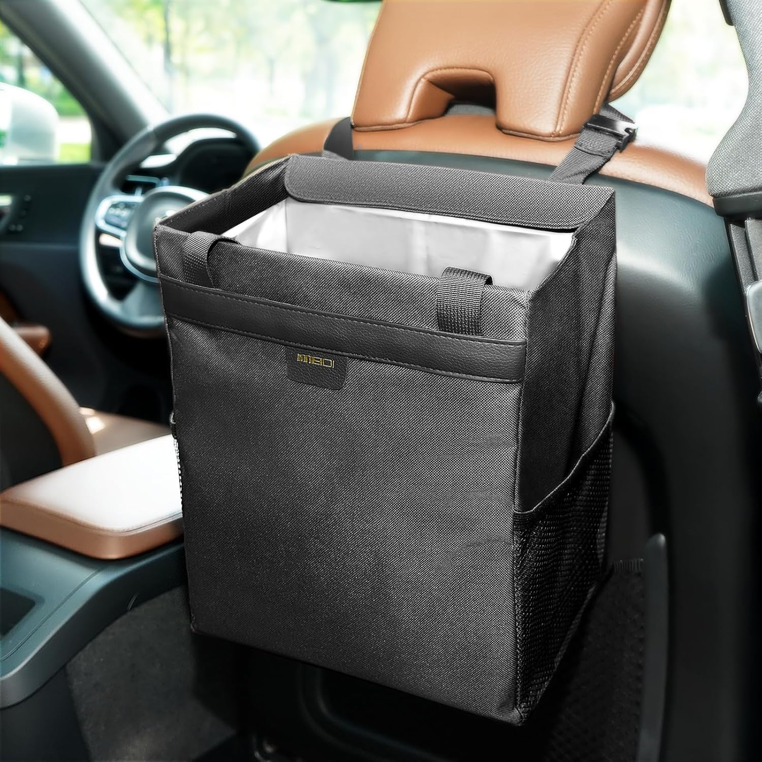 MEIDI Magnetic Car Trash Can - Waterproof & Multipurpose Bin