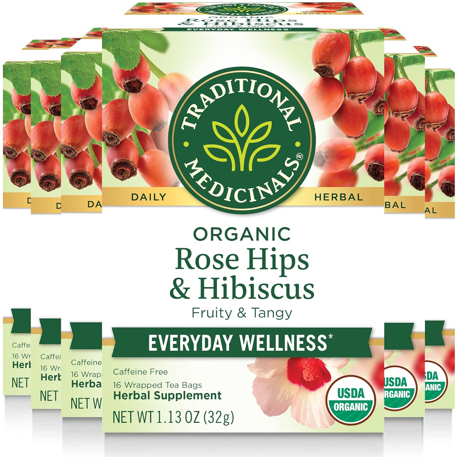 Organic Rose Hips & Hibiscus Tea for Everyday Wellness