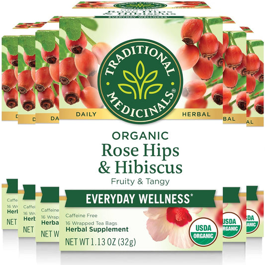 Organic Rose Hips & Hibiscus Tea for Everyday Wellness