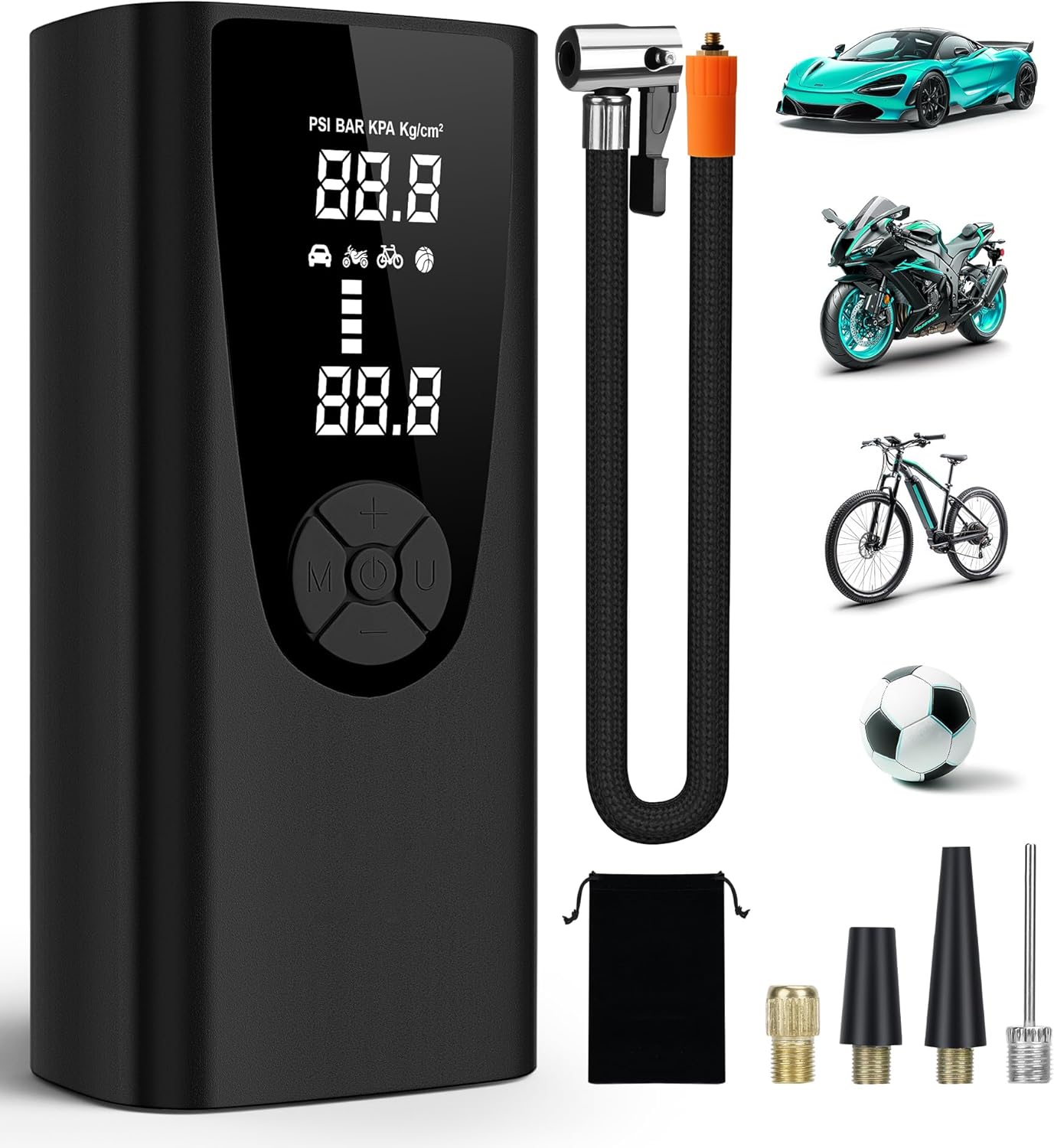 Portable Tire Inflator - Reliable 180PSI Pump