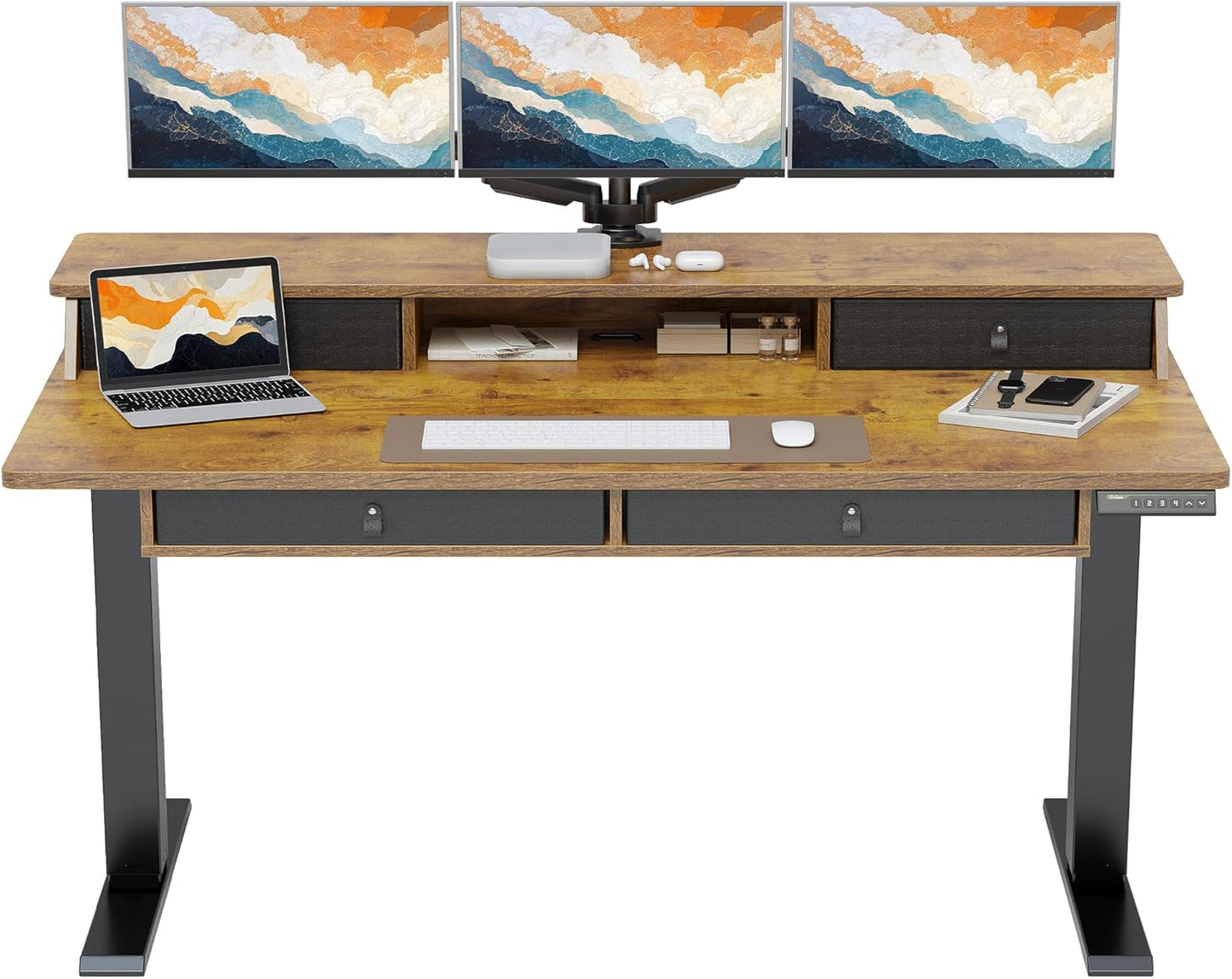 ErGear Electric Standing Desk with 4 Drawers for Home Office