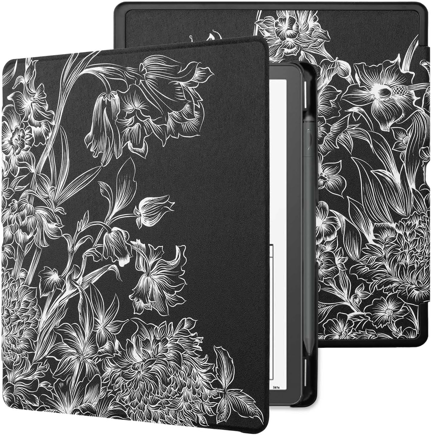 Kindle Scribe Case Cover with Pen Holder and Auto Wake Feature
