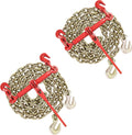 Ratchet Chain Binder with 3/8 in x 10 ft Tow Chain - Heavy Duty 9,200