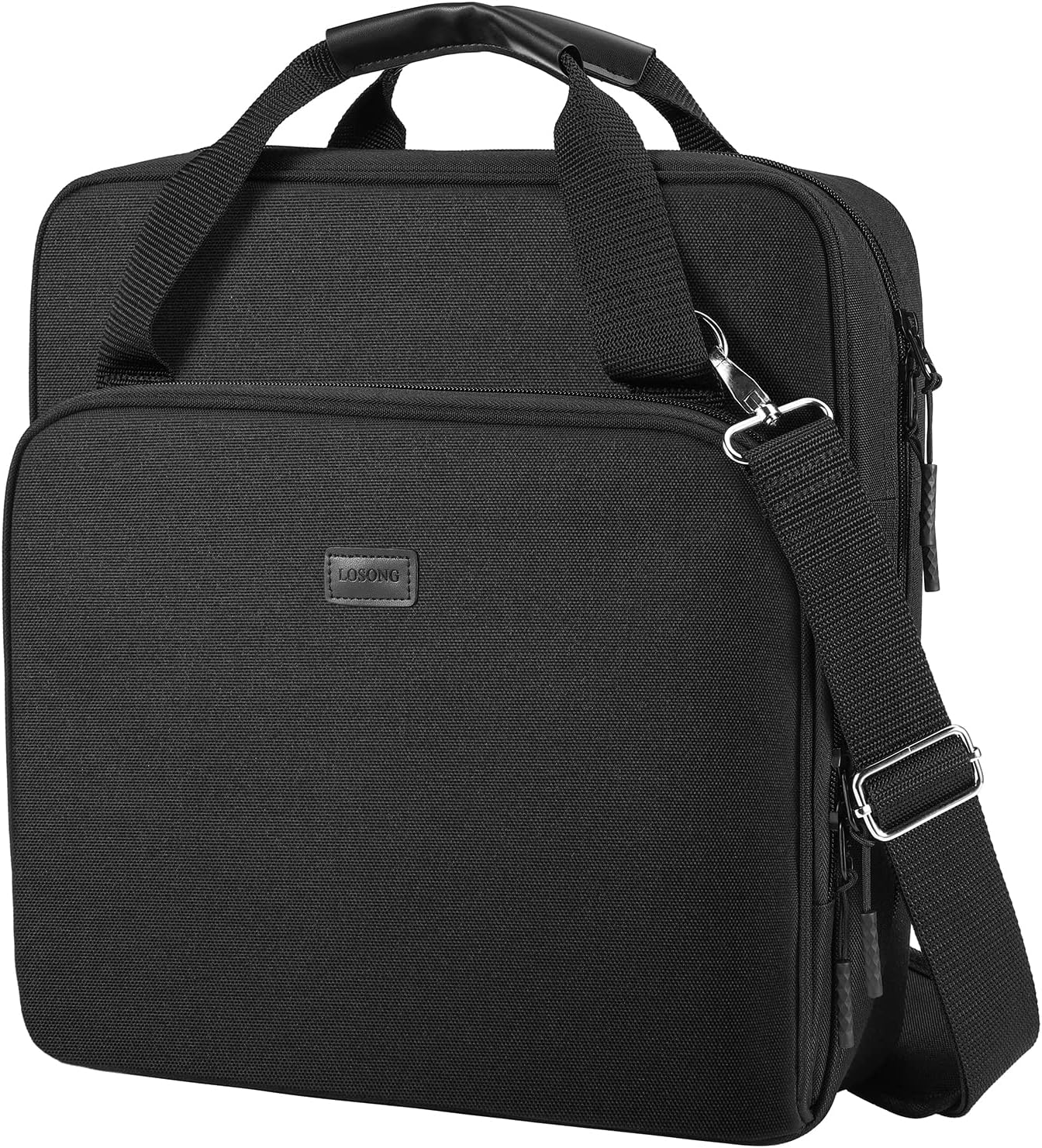 3 Ring Zipper Binder 2 Inch with Shoulder Strap for School