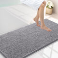 Smiry Luxury Chenille Bathroom Rug 47x24 - Extra Soft Absorbent
