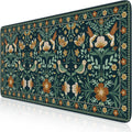 iCasso Green Desk Matt Large Mouse Pad for Desktop - Anti-Slip Dark