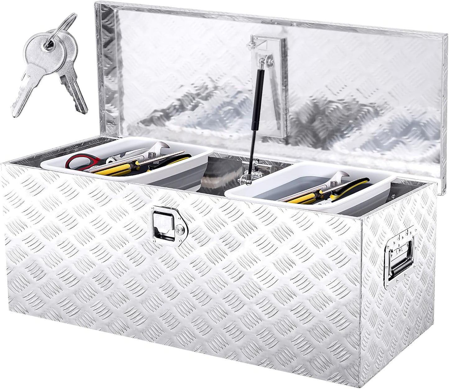 36in Aluminum Tool Box for Truck Bed Storage - Heavy Duty Design