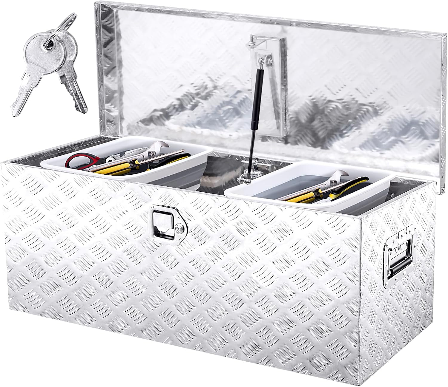 36in Aluminum Tool Box for Truck Bed Storage - Heavy Duty Design