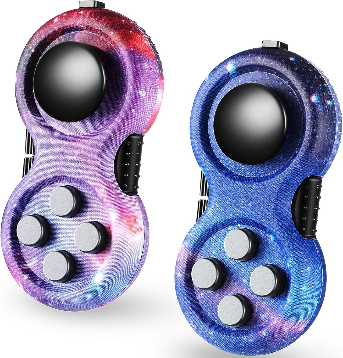 Stress Relief Fidget Game Pad Set - Starry Purple/Blue