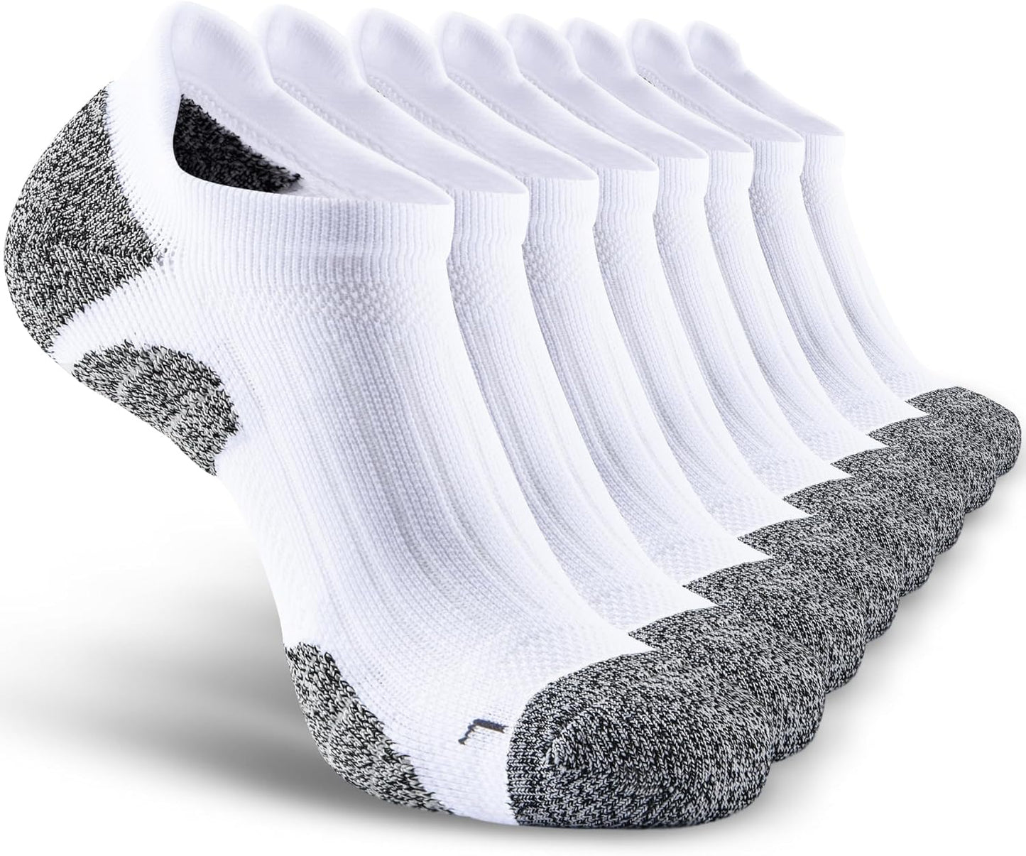 Men's No Show Compression Athletic Socks for Running Hiking