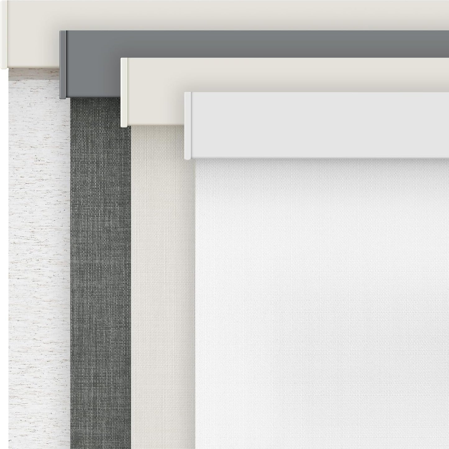 AOSKY Linen Roller Blinds Shades for Indoor Windows 33 Inch