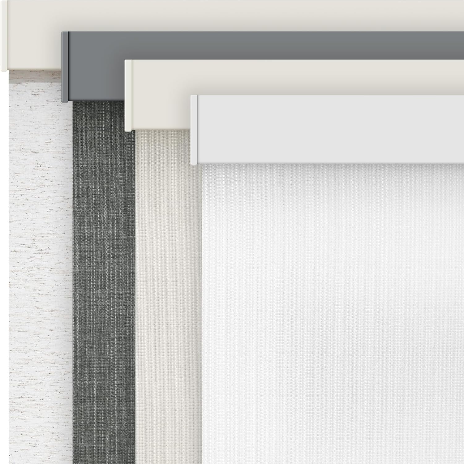 AOSKY Linen Roller Blinds Shades for Indoor Windows 33 Inch