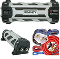 Gravity GR5.0 Car Audio 5 Farad Capacitor and 0 Gauge Amp Kit - Stable