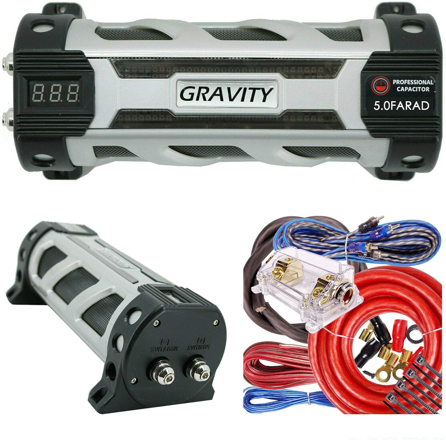 Gravity GR5.0 Car Audio Battery Stiffening Power Capacitor Kit