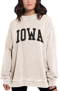 chicka-d NCAA womens Burnout Fleece Pullover - Soft (Style 434R)
