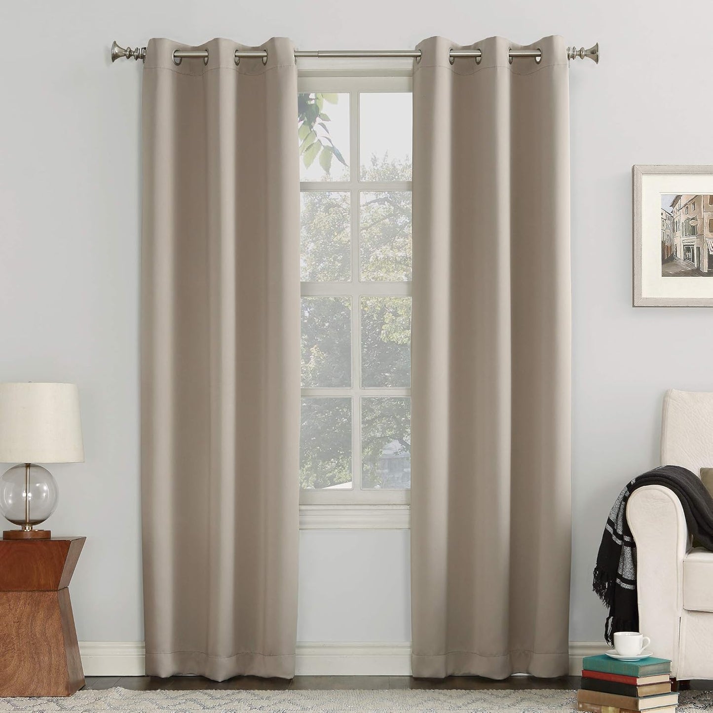 Energy Saving Blackout Stone Curtain Panel