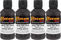 Custom Coat 3 Ounce Urethane Tint Concentrate Pack of 4 - Charcoal